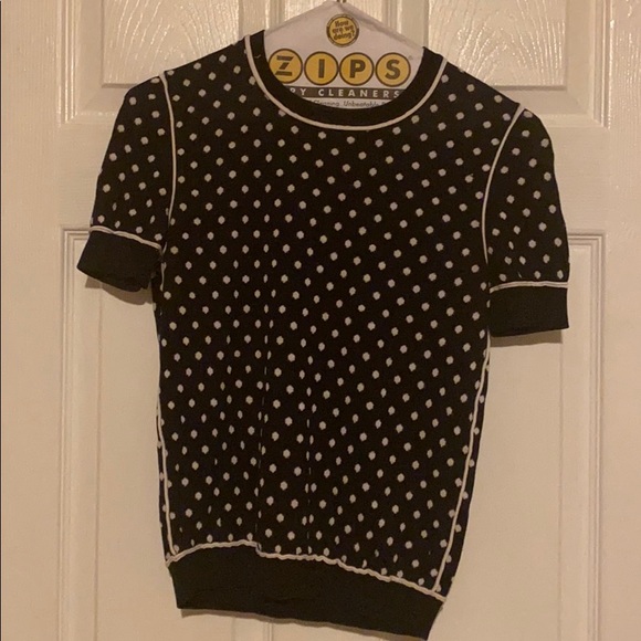 DSQUARED Tops - Polka dot navy blue top size small